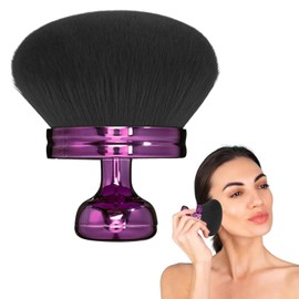 Self-tanning brush, extra purple powder brush, large, portable tanning body brush for body and face, oval body brush for applying lotion, foundation, sun protection
