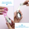 Folding Forks and Spoons Set, Foldable Spoon and Fork Set