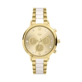 Spirit Ladies White and Gold Plated Multi Dial Bracelet Watch