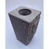 Granite Vase Tapered 5"x4"x9" Dakota Mahogany