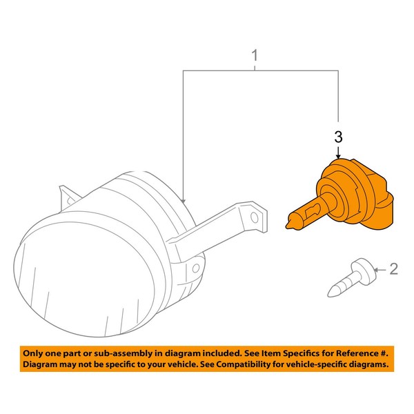 Original Volkswagen VW Replacement Parts Fog Light HB4Bulb (ZB)