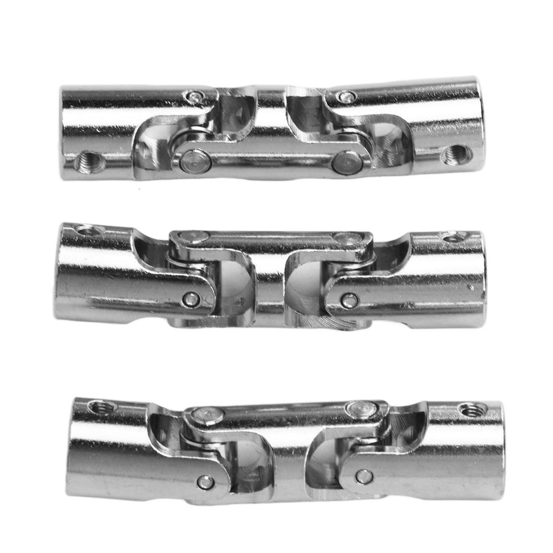 3Pcs 5mm to 5mm Inner Dia Rotatable Universal Steering Shaft