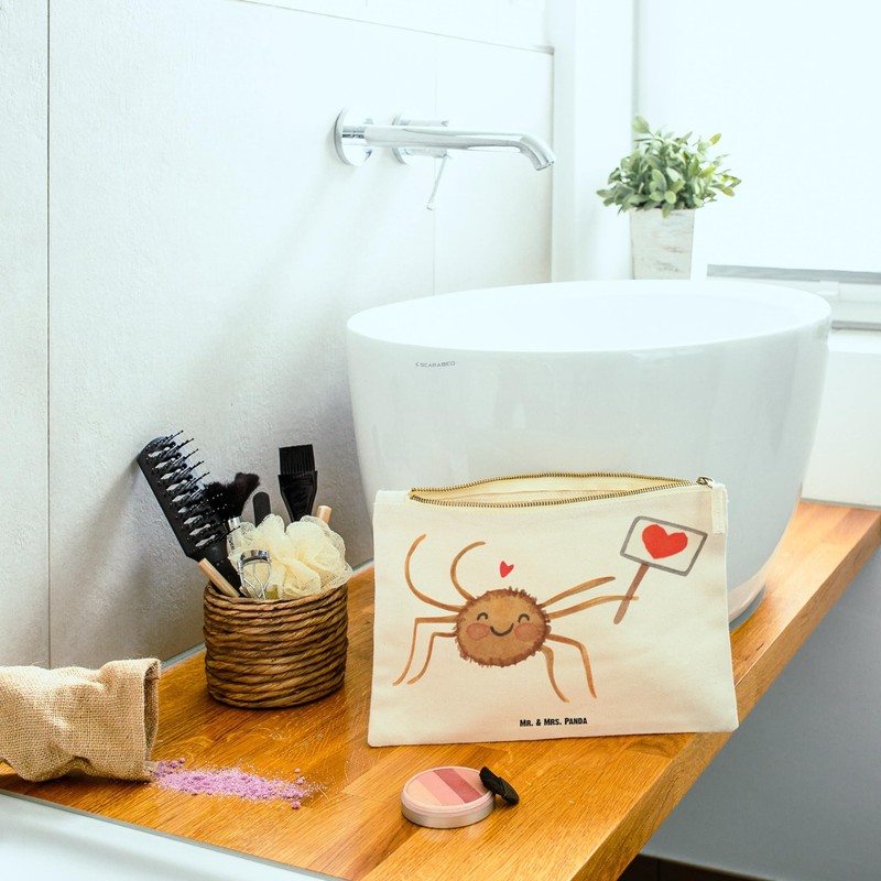 Mr. & Mrs. Panda Schminktasche Spinne Agathe Motivation Grösse XL