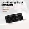 U7 Stainless Steel Rings For Women Star Moon Cool Black