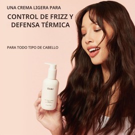 OUAI Crema Anti Frizz - Crema Hidratante Para El Cabello Con Control Del Frizz Y Protección Térmica - Proporciona Hidratación Duradera Con Extracto De Yaca Y Remolacha - Libre De Parabenos, Ftalatos Y