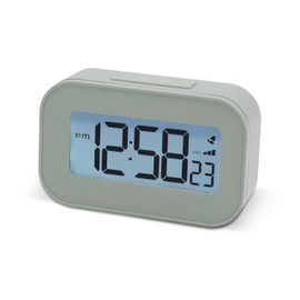 Acctim Kyle Digital Alarm Clock, LCD Digital Display with White Backlight, Snooze Function, Volume Control (Soft Lichen)