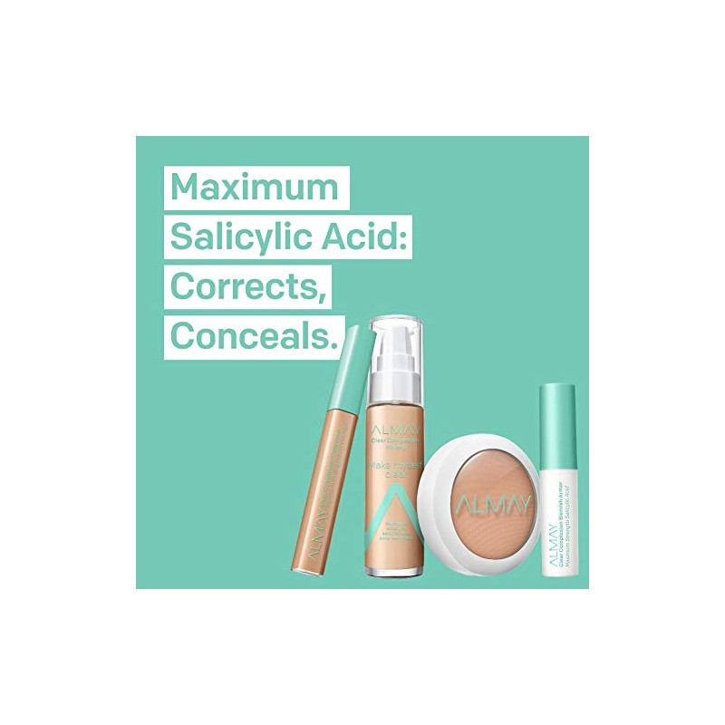 Almay Clear Complexion Foundation, Cappuccino, 1 fl. oz. acne treatment