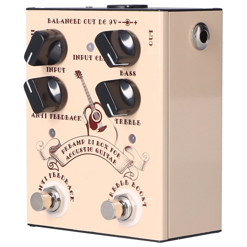 Guitar Preamp Effect Analog Stompbox Pedal Knob Control Audio Accessories