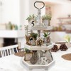 MRPAPA 3 Tiered Tray Stand - Large Farmhouse Kitchen Decor
