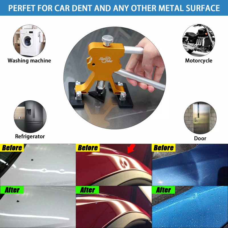 Super PDR Car Dent Repair Puller Lifter Hammer Glue Tools