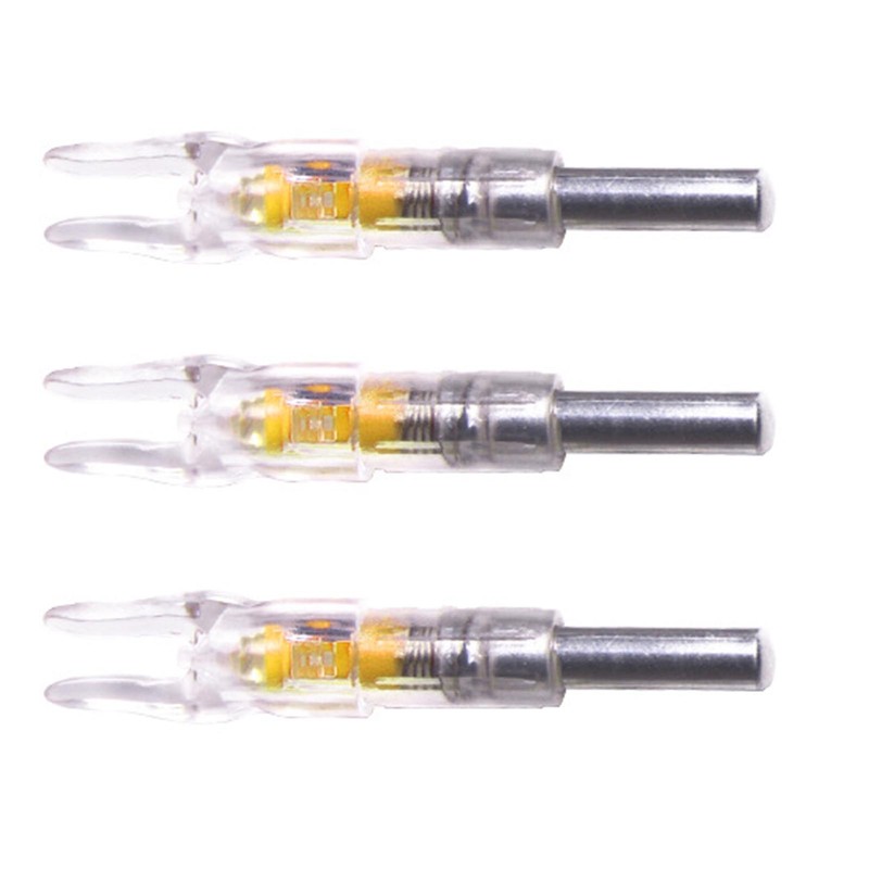 3PCS Lighted Arrow Nocks PC LED Lighted Archery Hunting Shooting