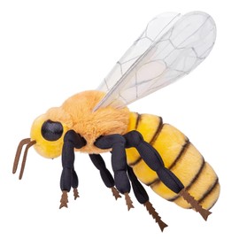 RLOMUTE Bee Plush Toy, Cute Yellow Bee Plush Toy, Soft Plush Toy Bee Plush Toy Collection, Flying Animal Bedroom, Living Room Decoration 16 Inches