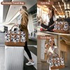 3PCS Weekender Bags for Women Large Overnight Bag, Brown Cow