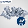 HEXATON Euro Screws with Countersunk Head - 4 x 13