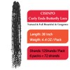 CISINPO Butterfly Locs with Curly End 36 Inch, 6 Packs