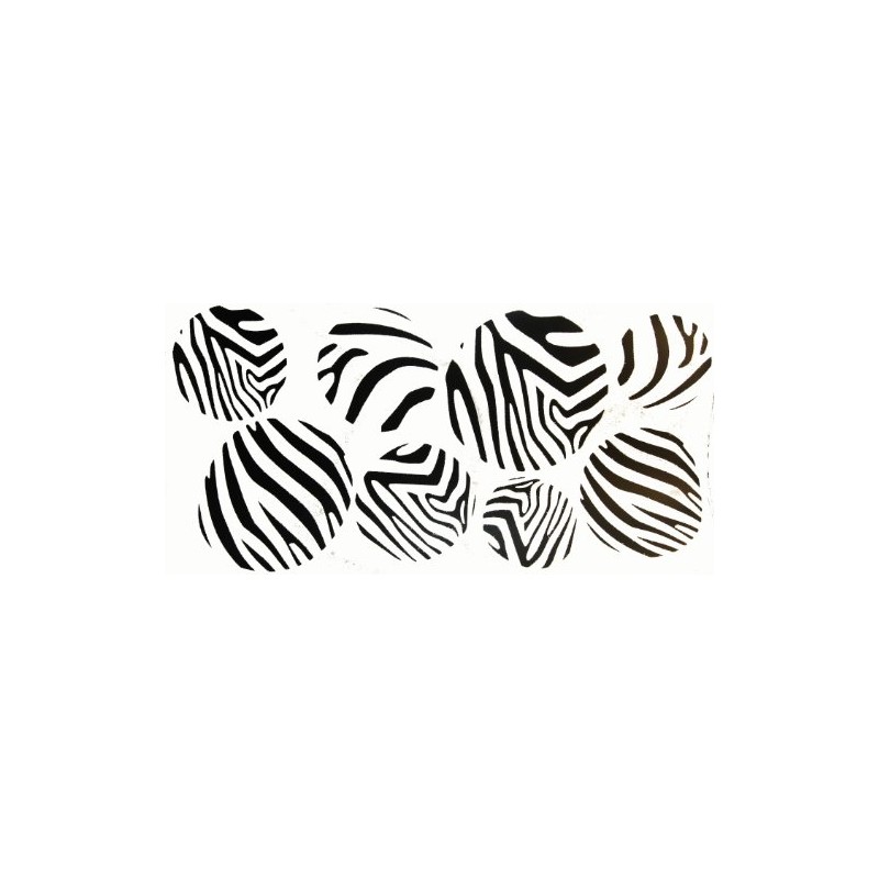 Wall Décor Plus More WDPM020 Black Zebra Print Large Dots
