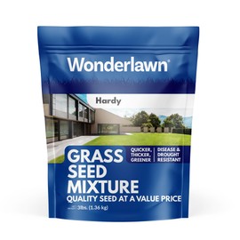 Barenbrug Wonderlawn Hardy Lawn Grass Seed for Lawns, Fast-Acting Durable Grass Seed Mix for All Weather Conditions, 3-lb. Bag