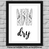 Modern 5th Laundry Room Signs(Set of 4 Unframed-8x10I