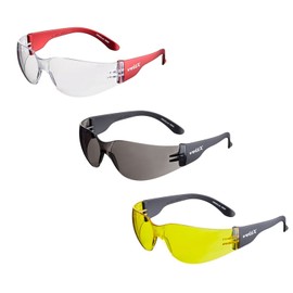 voltX 3 x GRAFTER’ Lightweight Industrial Safety Glasses, UKCA & CE EN166f Certified/Cycling Safety Glasses (Mixed Lens) Anti-fog and Anti-scratch, UV400 lens protection.