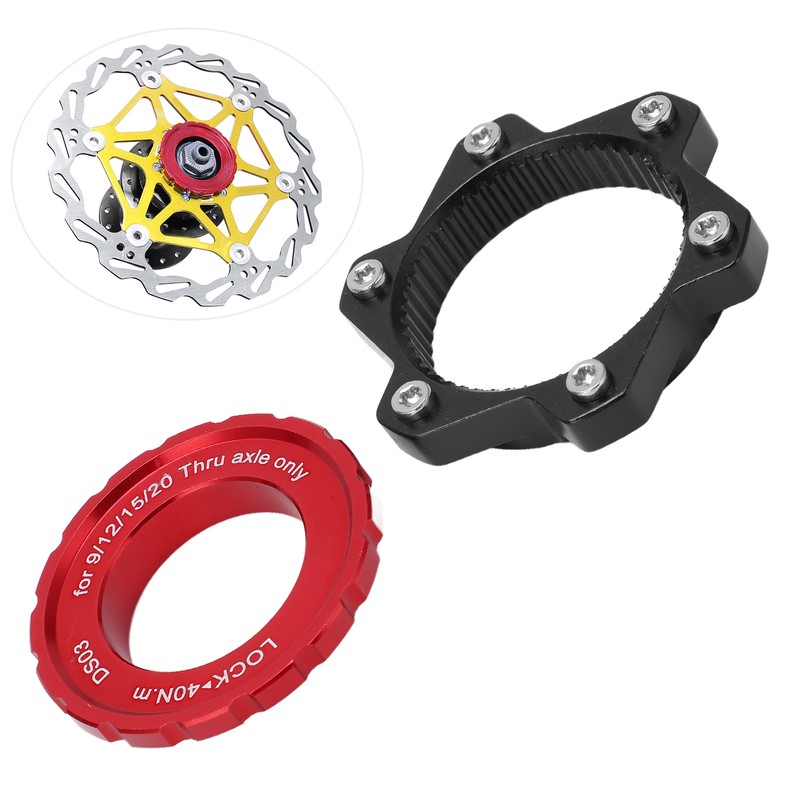 MEIJUN Centerlock to 6 Bolt Fitting Adapter Lockring Aluminium Alloy