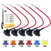 FULARR 5Pcs Premium ACN Low-Profile Add-A-Circuit Fuse Tap, Piggy Back