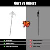 10Pcs Luminous Screw Tent Peg, 20.5cm Heavy Duty Threaded Tent