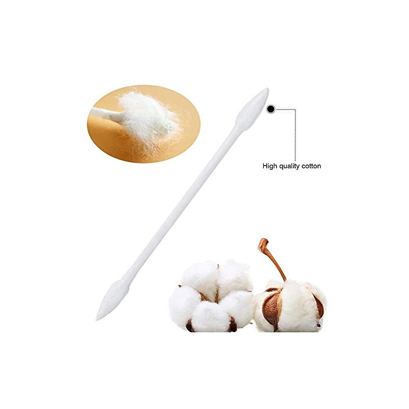 Pointed Tip Cotton Swabs 800 Pieces, Double Precision Tips with