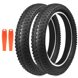 BALINGE Fat Bike Tires 24 x 3 Bike Tires Ebike Tires 24 x 3 Bike Tire 24 x 3 Heavy Duty High-Performance Wear-Resistant E-Bike Mountain Snow Bike Tire，2 Tires 2 Levers，Black