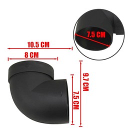 IUSOT 75mm Air Duct Elbow Connector, L-Shaped Elbow Elbow, Suitable for Diesel Air Heater, Heater Vent Fittings, Car and Truck Vents