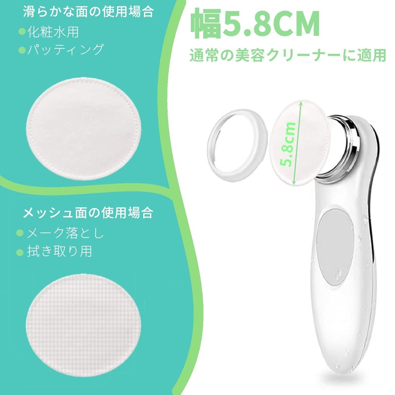 YOYOSOFT Round Cotton Puff, For Lotion, 2-Sided, 3-Layer Construction, 300