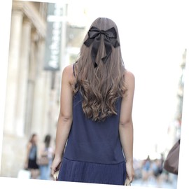 IWOWHERO 1pc Black Bowknot Hair Clip Elegant Hairpin for Women Lightweight Design for Weddings Parties Durable Comfortable Hair Accessory for Friends Family