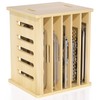 Exttlliy 6 Tier Wooden Tray Dividers for Cabinets, Baking Cookie