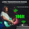 Kadjuh Wireless XLR Transmitter and Receiver& Wireless Guitar Transmitter Receiver,Rechargeable