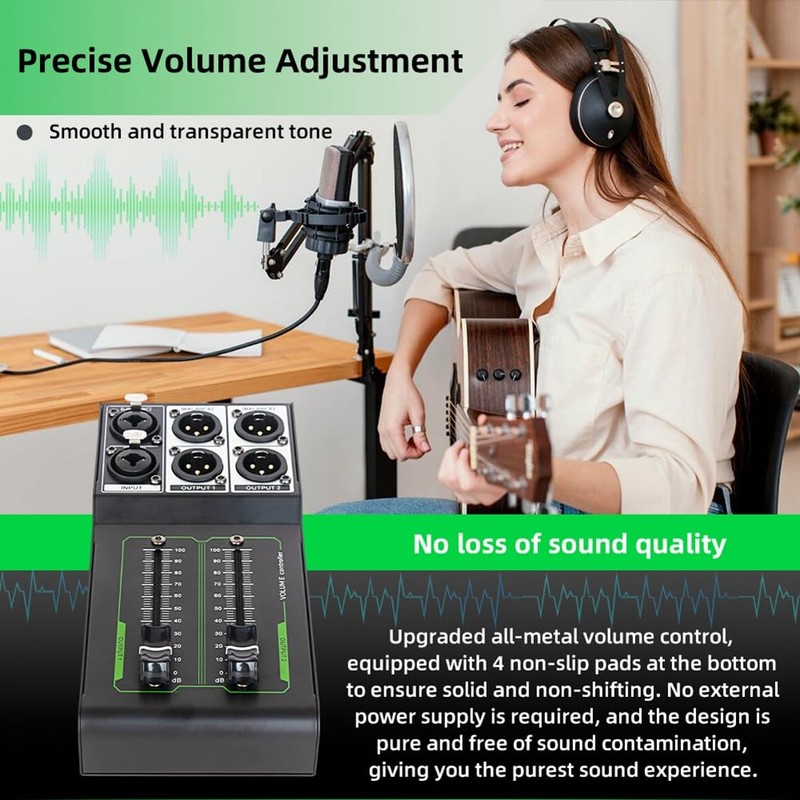 Atelierate Passive Volume Controller No Noise Input and Output Sound