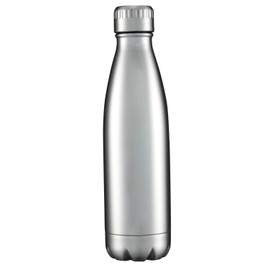HASLE OUTFITTERS 17oz Stainless Steel Water Bottles, Vacuum Insulated Water Bottles Double Walled Reusable Metal Sports Water Bottles Keep Drinks Hot and Cold, Stainless, 1Pack