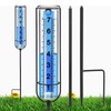 Rain Gauge 7 Inch Capacity Detachable Rain Measuring Gauge with
