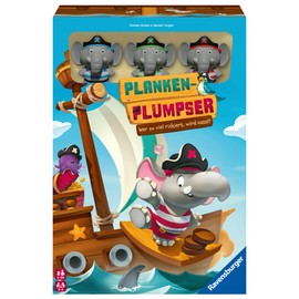 Ravensburger Kinderspiel 22342 - Plank Plumpser - Who Risks Too Much, Gets Wet! - An Exciting Game for 2 to 4 Children from 5 Years
