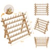 ThreadNanny 60 Spools Thread Rack - Premium Birchwood Thread Storage