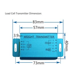 ATO Load Cell Weight Transmitter, Weighing Sensor Transducer, Load Cell Amplifier Used for Tension and Compression Load Cell, Voltage Current Signal Output Converter, Output Signal 0±10V