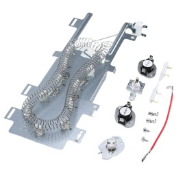 MEDE500VW1 MEDE300VW1 MEDB850WQ0 Dryer Heating Element Kit with Thermostat