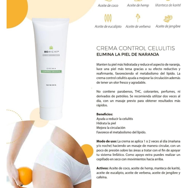 Crema para Celulitis y Flacidez Piel de Naranja 240 ml