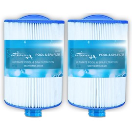 Seatherny SKU02 Hot Tub Filter Cartridges – 2 Pack | Compatible with Pleatco PWW50P3, Unicel 6CH-940, Filbur FC-0359 | 6" x 9 5/8" (15 x 24.5 cm) Replacement Spa Water Filters