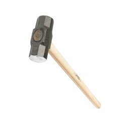 URREA Sledge Hammer - 12-Pound Steel Head Drilling Hammer with Forged Striking Head & Hickory Wood Handle - 1439G