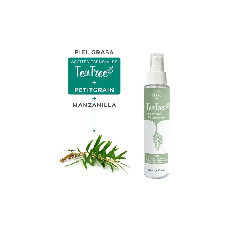 Kit Cuidado Limpieza Facial: Agua De Rosas + Tónico Tea