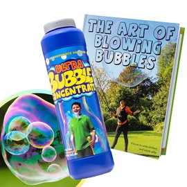 Uncle Bubble Bubble Concentrate Solution 355 Millilitre (12 Fluid Ounce) - 1:9 concentrate + The Art of Blowing Bubbles Book