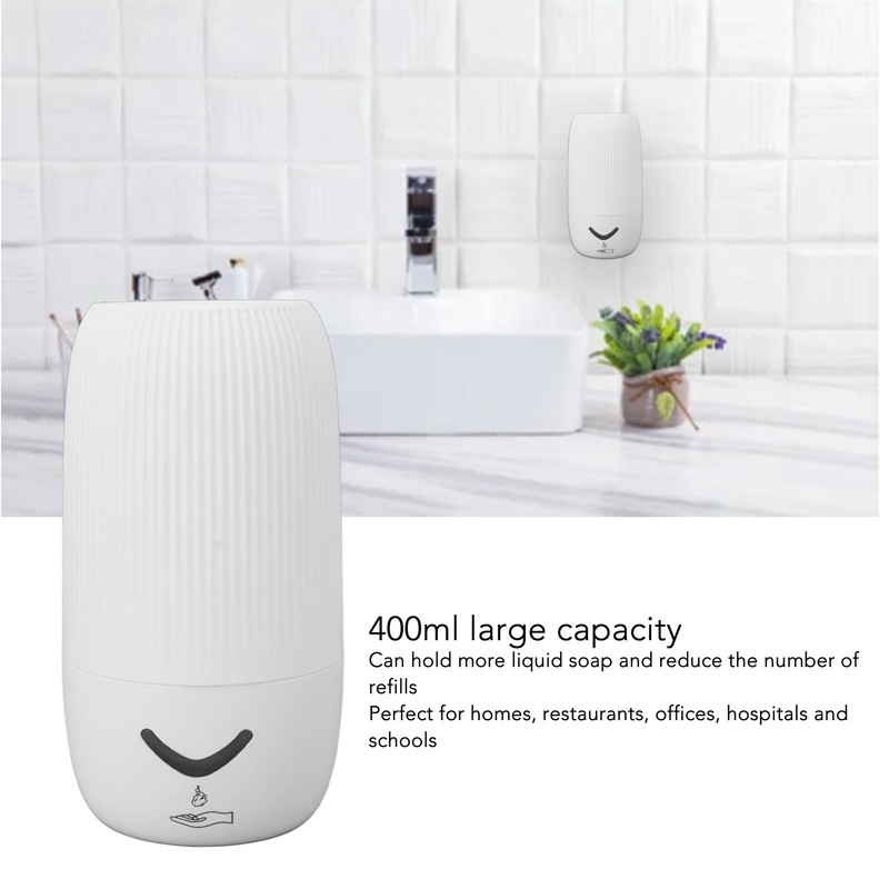 Foaming Soap Dispenser Infrared Sensor 400ml Capacity USB Rechargeable Smart