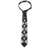 ZEUIHELO Men's Classic Necktie Kira Yoshikage Cosplay tie skeleton (BLACK