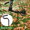 RunNico 2pcs Hunting Blind Bow Holder, Portable Stake With Rubber
