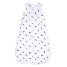 aden + anais Baby Mid-Season Sleeping Bag, 4 Layers of 100% Cotton Muslin, Wearable Swaddle Blanket for Girls & Boys, Breathable Newborn Sleep Sack, TOG Rating 1.5, 18-36 Months, jungle jam