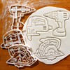 Set of 3 Power Tools Cookie Cutters (Power Drill, Circular